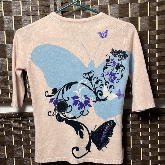 Pink Cardigan Sweater - Picture 2 of 7